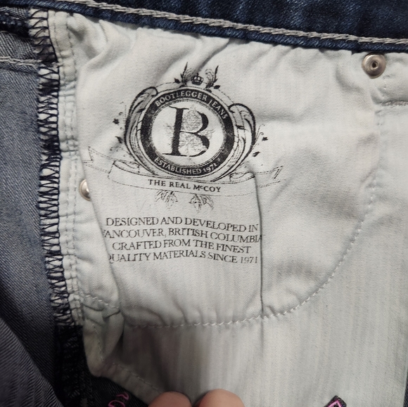 Bootlegger Jeans Style Paradise W32/L33 Indigo Wash Fits size 10 - 12 - Picture 7 of 8